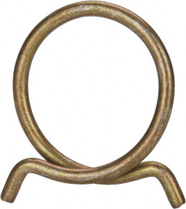 Rotor Clip 2-1/4" Wide, Carbon Steel Single Wire Hose Clamp 3/8" Tang Length, 1-7/8" Nominal Diam, 0.177" Thick HC-30ST ZD - 48690341