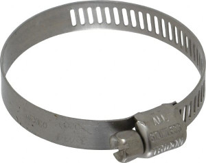 Ideal-Tridon SAE Size 20, 7/8 to 1-3/4" Diam, Stainless Steel Miniature Worm Drive Clamp 5/16" Wide, Material Grade 301, Series 350 62M2051 - 09861337