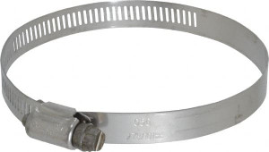 Ideal-Tridon SAE Size 56, 3-1/16 to 4" Diam, Stainless Steel Worm Drive Clamp 1/2" Wide, Material Grade 201/305, Series 620 620056706 - 09861782