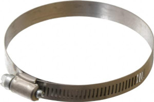 Ideal-Tridon SAE Size 56, 3-1/16 to 4" Diam, Stainless Steel Shielded Worm Drive Clamp Material Grade 201, Series 613 M613056706 - 48704423