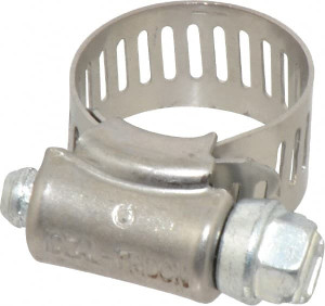 Ideal-Tridon SAE Size 6, 3/8 to 7/8" Diam, Carbon Steel Worm Drive Clamp 1/2" Wide, Series 600 5206051 - 48707004