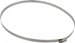 Ideal-Tridon SAE Size 176, 9-1/2 to 11-1/2" Diam, Stainless Steel Worm Drive Clamp 1/2" Wide, Material Grade 201/305, Series 620 M620176106 - 48710628