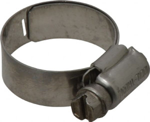 Ideal-Tridon SAE Size 12, 11/16 to 1-1/4" Diam, Stainless Steel Lined Worm Drive Clamp Material Grade 316 6712M51 - 49709066