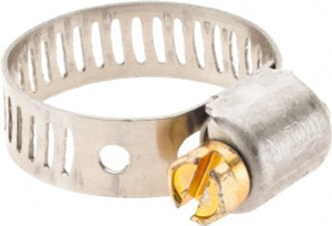 Made in USA SAE Size 8, 1/2 to 29/32" Diam, Stainless Steel Worm Drive Clamp 3508 BW - 61434791