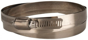 Value Collection SAE Size 270, 15-3/8 to 17-3/8" Diam, Stainless Steel Worm Drive Clamp 1/2" Wide, Material Grade 201 MS01D391441 - 40779894