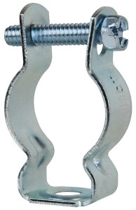 Cooper B-Line Steel Rigid/EMT Conduit Hanger with Bolt 3/4" EMT, 3/4" Rigid, 1/4" Rod, Zinc Plated Finish BL1410 - 62066477