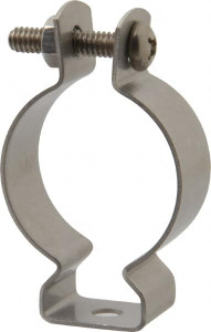 Cooper B-Line Stainless Steel Rigid/EMT Conduit Hanger with Bolt 1-1/2" EMT, 1-1/4" Rigid, 1/4" Rod BL1430SS4 - 62066543