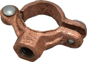 Value Collection 3/4" Pipe, 3/8" Rod, Copper Painted Split Clamp 180 Lb Capacity, Malleable Iron 0560018913 - 36987634