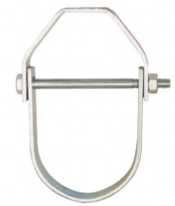 Empire Industries 3-1/2" Pipe, 1/2" Rod, Carbon Steel Adjustable Clevis Hanger Electro Galvanized 11G0350 - 02161768