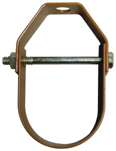 Empire Industries 6" Pipe, 3/4" Rod, Carbon Steel Adjustable Clevis Hanger Copper Plated 110CTI0600 - 02161941