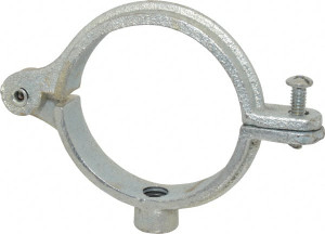 Empire Industries 2-1/2" Pipe, 1/2" Rod, Malleable Iron Split Ring Hanger Electro Galvanized, 300 Lb Capacity 41HG0250 - 02162584