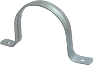Empire Industries 4 Pipe, Carbon Steel, Galvanized Pipe, Conduit or Tube Strap 2 Mounting Holes 231G0400PK5 - 02165082