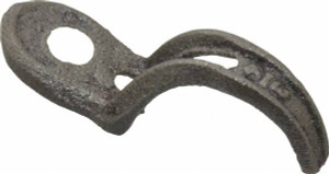Made in USA 3/4" Pipe, Malleable Iron, Black Plated" Pipe or Conduit Strap 1 Mounting Hole 0500015029 - 36987006