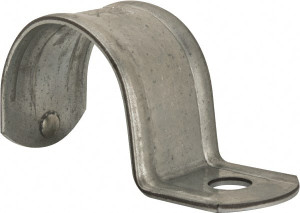 Thomas & Betts 1-1/2" Pipe, Steel, Zinc Plated" Pipe or Conduit Strap 1 Mounting Hole TS105 - 54065040