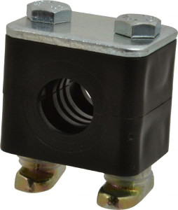 HYDAC 1.65" Wide x 1.53" High x 1.18" Deep, Polypropylene Standard Duty C-Rail Mount Vibration-Control Clamp Carbon Steel Plate, Mount with C-Rail Nuts, Top plates, Clamp Pairs, and Bolts 2209348 - 81922304