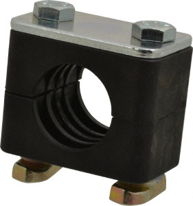 HYDAC 1.97" Wide x 1.69" High x 1.18" Deep, Polypropylene Standard Duty C-Rail Mount Vibration-Control Clamp Carbon Steel Plate, Mount with C-Rail Nuts, Top plates, Clamp Pairs, and Bolts 2209434 - 82307554