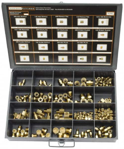 CerroBrass 180 Piece, Compression Fitting Kit 1/8 to 1/2 NPT, Mixed Tube Sizes P-MSC-COMP2 - 62397229 CerroBrass 180 Piece, Compression Fitting Kit 1/8 to 1/2 NPT, Mixed Tube Sizes P-MSC-COMP2 - 62397229