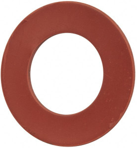 Made in USA 1-1/2" Pipe, 1-29/32" ID x 3-3/8" OD Flange Gasket Red Rubber, Red, 1/8" Thick 31947401 - 31947401