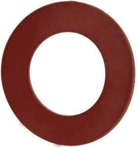 Made in USA 2" Pipe, 2-3/8" ID x 4-1/8" OD Flange Gasket Red Rubber, Red, 1/8" Thick 31947419 - 31947419