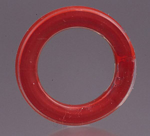 Made in USA 6" ID x 7-1/16" OD Flange Gasket PTFE, Red, 1/4" Thick 31949126 - 31949126