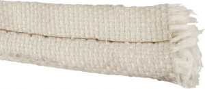 Made in USA 3/4" Bulb Diam, 1-1/2" Overall Width, Fiberglass Tadpole Gasketing 25 ft. Long, White 31949407 - 31949407