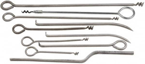 Made in USA 10 Piece Rigid Shaft Packing Tool Set Contains 14" Packing Iron, 10 & 12" Double End Picks, 8 & 10" Packing Hooks, & 6, 10, 14, 18 & 20" Corkscrews 31944614 - 31944614
