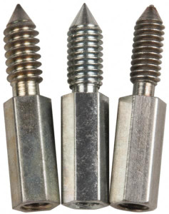 Made in USA 3 Piece Flexible/Rigid Lantern Gland Thread Adapter Packing Tool Tip Set 1/4-20, 1/4-28, 5/16-18 Thread, For 11" & 14-1/2" Flexible or 10" & 14" Rigid Shaft Packing Tools 31949340 - 31949340
