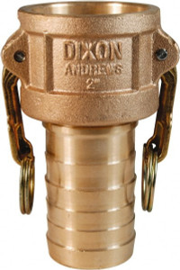 Dixon Valve & Coupling 2" Cam & Groove Female Coupler Hose Shank Part C, Stainless Steel, 250 Max psi, for Suction & Discharge Hose 200-C-SS - 01657113
