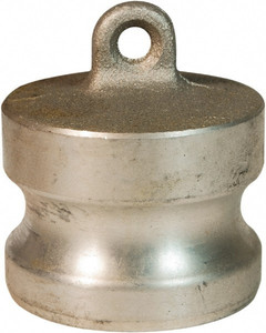 Dixon Valve & Coupling 1-1/2" Cam & Groove Dust Plug for Use with Couplers Part DP, Aluminum, 250 Max psi, for Suction & Discharge Hose 150-DP-AL - 05227038