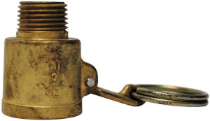 EVER-TITE Coupling 4" x 4" Cam & Groove Female Coupler Female NPT Thread Part D, Brass, 100 Max psi, for Suction & Discharge Hose 340DBR - 40653339