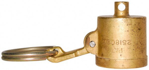 EVER-TITE Coupling 1-1/4" Cam & Groove Dust Cap for Use with Adapters Part DC, Brass, 350 Max psi, for Suction & Discharge Hose 312DCBR - 45905858