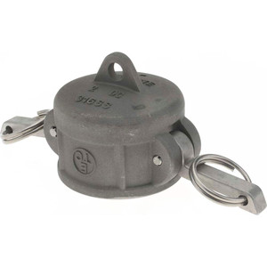 EVER-TITE Coupling 2" Cam & Groove Dust Cap for Use with Adapters Part DC, Stainless Steel, 250 Max psi, for Suction & Discharge Hose 320DCSS - 48492904