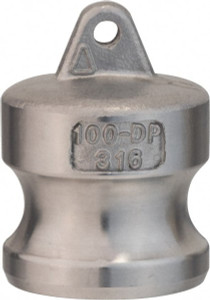 Value Collection 2" Cam & Groove Dust Plug for Use with Couplers Part DP, Aluminum, 1,000 Max psi, for Suction & Discharge Hose WS-HF-CAM-064 - 44797181
