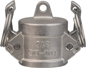 Value Collection 1-1/2" Cam & Groove Dust Cap for Use with Adapters Part DC, Stainless Steel, 1,000 Max psi, for Suction & Discharge Hose WS-HF-CAM-133 - 44797678