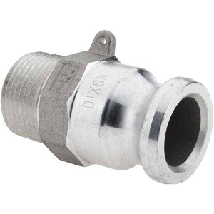 Value Collection 1" Cam & Groove Male Adapter Male NPT Thread Part F, Aluminum, for Suction & Discharge Hose BD-13780 - 53583530