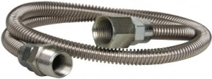 Dormont 1/2" Inlet, 1/2" Outlet FIP x MIP Gas Connector 36" Long, 1/4" Hose ID 10-3132-36 - 37029188