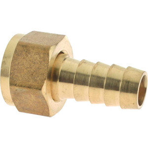 CerroBrass 1/2 NPSM Thread Hose Barb x Female Swivel Ball-End Connector 1/2" ID Hose, Brass P-209AS-8D - 48756860