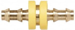 Coilhose Pneumatics 1/4" ID Barbed Push On Splicer Brass LS0404 - 40086597