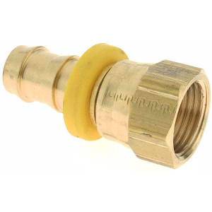 Parker Hannifin 1/2" ID 3/4-16 FSAE Barbed Push On Female Fitting Brass PP-00405 - 66455684