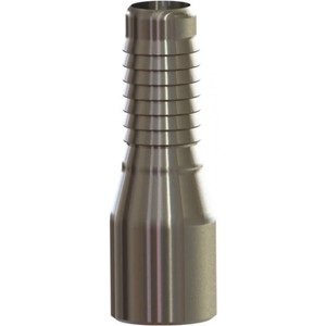 Campbell Fittings 3/4" Pipe ID, Beveled Combination Nipple for Hoses Steel HAS-3BV - 48467575