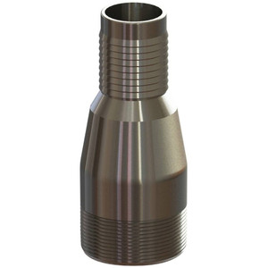 Campbell Fittings 3" Pipe ID, Reducer Combination Nipple for Hoses 4 Male NPT, Steel HRS-16X12 - 48467781