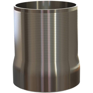 Campbell Fittings 3" Pipe ID, Beveled Combination Nipple for Hoses Stainless Steel HASS-12BV - 48470330