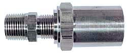 Dixon Valve & Coupling 3/8 NPTF, Reusable Hose Male Fitting 1/4" Hose ID x 5/8" Hose OD MSC1834106K - 48760235