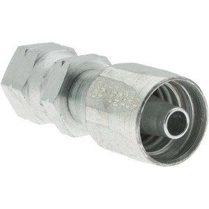 Eaton 5/8-18 Female SAE, Carbon Steel Reusable Hose Female Swivel Fitting 5/16" Hose ID 24706N-406 - 86759503