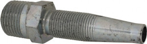 Eaton 3/8-18 Male Low Carbon Steel Hydraulic Hose Male Pipe Rigid 3/8" Hose Diam, 1-3/8" Cutoff Allowance, 11/16" Hex 42506N-106 - 06032957