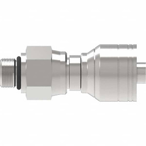 Eaton Hydraulic Hose Fittings & Couplings, Type: Male Straight Thread O-Ring Swivel, Hose Diameter: 9/16 (Inch), Hose Size: -6, Thread Size: 9/16-18, Thread Type: UNF, Material: Carbon Steel 06Z-R06-BG - 19152867