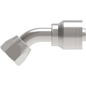 Eaton Hydraulic Hose Fittings & Couplings, Type: Female JIC Swivel, 45 Degree Elbow, Hose Diameter: 1-1/16 (Inch), Hose Size: -12, Thread Size: 1-1/16-12, Thread Type: JIC 37, Material: Carbon Steel 12Z-692-BG - 66871708