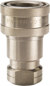 Parker Hannifin 1/2 NPTF 303 Stainless Steel Hydraulic Hose Female Pipe Thread Coupler 1,500 psi, 12 GPM SH4-62 - 33838707