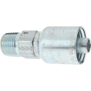 Parker Hannifin 1/2-14 Male NPTF Steel Hydraulic Hose Male Rigid Fitting 10,000 psi, -8 Hose Size, 1/2" Hose Diam, Series 43 10143-8-8 - 49721152