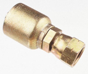 Parker Hannifin 3/4 Thread Hydraulic Hose Fitting -12 Hose Size, 3/4" Hose Diam 10G43-12-12 - 49723364